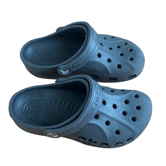 Crocs Kids Unisex Water Waterproof Classic Clog Shoes Black Slip-On Size 12/13 - Picture 8 of 9